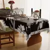 Mantel estilo francés, lavable, impermeable, a prueba de aceite, resistente al calor, tacto de lujo y alta gama, adecuado para uso doméstico, mantel rectangular para mesa de centro