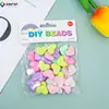 Exportação Transfronteiriça Resina Rosa Pulseira DIY Acessórios de Contas Cartão de Unha de Papel Cabeça Pulseira Acessórios de Contas Contas
