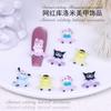 Joias para Unhas Desenho Animado Sanrio Kulomi Scooter Acessórios para Unhas Resina Parchia Cachorro Rede Vermelha Explosões Atacado