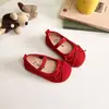 Zapatos de chica estilo coreano, color dulce de caramelo, terciopelo dopamina, piel, colección nueva primavera/otoño 2026, mocasines slip-on de suela blanda