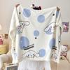 Manta Cálida Gruesa de Terciopelo de Leche Compuesto con Terciopelo de Cordero para Otoño e Invierno Manta de Dibujos Animados Sanrio Kuromi Comercio Exterior Transfronterizo