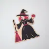 Nuevos adornos de madera para casa embrujada de Halloween transfronterizos, kit de material de madera de doble capa para bricolaje en casa, calabaza y conejo al por mayor