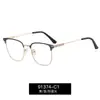 91374 Venta Directa de Fábrica Exportación Gafas Metálicas para Hombre Anti Luz Azul Gafas con Montura Clásica de Ceja Gafas de Moda