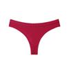 Fio Dental Transfronteiriço Europeu e Americano Cor Sólida Algodão Puro Roupa Íntima Feminina Sexy Esportivo Sem Costura Cintura Baixa Roupa Íntima Calcinha Triângulo com Fio