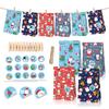 BB010 Bolsa de Papel Kraft a Prueba de Aceite Muñeco de Nieve Reno Árbol de Navidad Dulces Embalaje de Regalo de Fruta Ping An