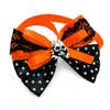 Remate de Halloween en Stock: Pajaritas para Mascotas, Pajaritas para Gatos y Perros, Collares con Estampado de Calabaza y Fantasma