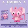 Nuevos Bloques de Construcción de Dibujos Animados Transfronterizos, Bloques de Ensamblaje de Micropartículas, Juguetes para Niños, Juguetes de Caja Sorpresa de Puesto Callejero, Regalos