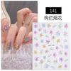 Pegatinas para uñas al por mayor celebridad de internet coloridas pegatinas de fuegos artificiales de llama con adhesivo calcomanías de relieve tridimensional decoración de uñas
