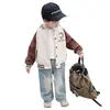 Chaqueta de Béisbol con Estampado de Dibujos Animados para Niños Primavera y Otoño 2026 Nuevo Estilo de Otoño Chaqueta Fresca para Bebé Pequeño