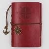 Cuaderno de Viaje Europeo Pequeño Portátil Retro A6 de Hojas Sueltas Papelería Cuaderno de Cuero Diario Personalizado