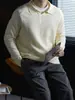 Colección de Invierno Cálido Suéter de Punto de Manga Larga Elástico y Cómodo para Hombre, Grueso, Raglán, Color Sólido, Top de Ajuste Relajado Casual de Negocios