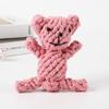 Atacado do Fabricante Corda de Algodão Brinquedos para Pets, Série Animal Tecida à Mão Brinquedos para Cachorros, Brinquedos de Corda para Mastigar Cachorros