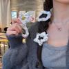 Otoño e invierno nuevo horquilla de felpa mixta estrellas nubes horquilla flash diamante circonita clip para flequillo horquilla lateral clip BB tocado