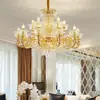 Lustre de cristal para salão de casamento de luxo, luminária de iluminação grande de luxo em camadas para salão de banquetes de hotel, iluminação de cristal para casamento para o palco em T