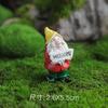 Ornamentos de artesanato de resina de estilo nórdico, desenhos animados, anões criativos, cogumelo, sapo, micropaisagem, jardim, ornamentos decorativos