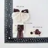 Outono e inverno renda floral coração tecido laço acessórios DIY bolsa sapato decoração chapéu acessórios roupas acessórios