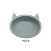 Tazón de comida para bebés transfronterizo, tazón integrado con ventosa de silicona, tazón con forma de conejo, utensilio especial para alimentar a los bebés para que coman de forma independiente