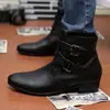 Botas de Moda para Hombre 2021 Talla Grande 45 47 Transfronterizas Wish Aliexpress Botas de Caña Alta Ebay Amazon Superficie de Cuero