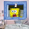Bob Esponja Tela Colgante Tela de Fondo Tela de Pulpo Colgante Pintura Tela de Pared Dormitorio Dibujos Animados Decoración de Pared Tapiz