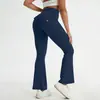 Calça Yoga Flare com Bolso Amazon Workwear Secagem Rápida Sensação Nua Levanta Bumbum Calça Yoga Fitness Esportiva