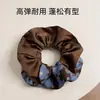 2026 Novo Estilo Estilo Floresta Elástico Alto Prendedor de Cabelo com Laço Preguiçoso, Corda de Cabelo para Rabo de Cavalo em Tecido de Renda para Mulheres