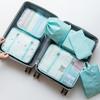 Conjunto de Sacos de Armazenamento para Viagem com Quatro Compartimentos, Seis Peças, Grande Capacidade, Organizador de Bagagem Portátil, Sacos de Embalagem, Bolsa de Armazenamento de Roupas de Mão