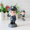 Decoraciones para Pastel de Cumpleaños de Coche de Policía Policía Tío Fiesta de Cumpleaños Mesa de Postres Accesorios Plug-In para Hornear