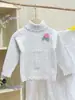 Nuevo Top de Punto de Cuello Alto Estilo Coreano Suéter de Punto Cálido