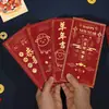 Fábrica de Shenzhen Año del Cordero 2027 Sobres Rojos Personalizados con Estampado Dorado Bolsas de Dinero de la Suerte para Año Nuevo Bolsas Creativas Personalizadas para Sobres Rojos