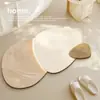 Tapete de chão de banheiro de formato irregular, resistente à sujeira, secagem rápida, lavável, antiderrapante, absorvente, tapete macio para box de chuveiro