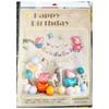 Traje de baño Celebridad de Internet Escena de Fiesta de Cumpleaños Diseño traje Oso Feliz Cumpleaños Banner de Globos Vestir Atmósfera Vida
