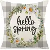 Amazon Primavera Pascua Fundas de Almohada Personalizadas Decoraciones para el Hogar Sala de Estar Oficina Sofá Fundas para Cojines