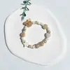Pulseira de Cerâmica Jingdezhen Nova Pulseira de Cerâmica Jingdezhen Chinesa Joia Simples de Banca Presente para Estudante Joias