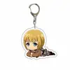 Llavero Colgante de Acrílico Periférico de Animación Venta al por Mayor Fabricante de Attack on Titan Joyería Creativa Regalos