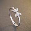 Anillo de plata de ley S925 Damila de doce constelaciones para mujer, moda coreana, circonita, anillo abierto, accesorios, fabricante, en stock