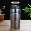 Frasco sellado, frasco de almacenamiento a prueba de humedad, frasco de conservación fresca sellado al vacío, frasco sellado para granos de café, frasco de té doméstico de vidrio de borosilicato alto
