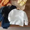 Camiseta de Primavera y Otoño para Niños Estilo Terciopelo Alemán Nueva Estampada Manga Larga Holgada Letra Base para Niña Niño Top