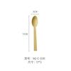 Faca e garfo descartáveis de bambu para bolo de frutas, sorvete, colher, garfo, faca descartável degradável, conjunto de garfo e colher