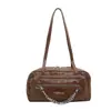 Bolsa pequena quadrada texturizada estilo coreano para mulheres no atacado, novo modelo de verão 2026, cor sólida, bolsa de ombro de luxo leve, bolsa de axila para o dia a dia