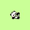 Panda Periférico Acrílico Pegatinas de Refrigerador Distintivo Creativo Interesante Nuevo Transparente Lindo Parche Magnético Ins
