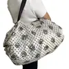 Bolsa de Compras Grande Capacidade em Tecido Oxford, Bolsa Tote Dobrável e Espessa, Bolsa de Ombro para Armazenamento no Supermercado, Bolsa de Viagem Portátil