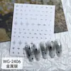 Pegatinas para Uñas Starburst Líquidas 3D Populares Plateado Metálico Estrella Calcomanías Adhesivas Luna Punk Pegatinas para Uñas Estilo Ins