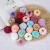 Flor de hortensia artificial flor de alta gama realista materiales DIY flores falsas arreglo de escena flores de boda rosa decoración del hogar