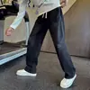 Jeans rectos estilo americano para hombre, lavado vintage y desgastado, pantalones largos casuales holgados de moda para primavera y otoño