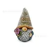 Adornos de Gnomos de Jardín Solares Transfronterizos, Manualidades Decorativas de Resina para Exteriores, Luces Solares de Gnomos Decorativas