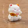 Paisaje en miniatura, linda figura de gato de la suerte de Año Nuevo, adorable decoración DIY, accesorio de bolsa sorpresa, pequeño adorno de escritorio o para coche