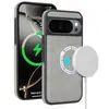 Adequado para capa de celular Google Pixel 11ProXL 10/9A carregamento sem fio MagSafe capa de couro magnética para carro