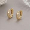 Jiexing Nuevo Estilo Simple Elegante Pendientes de Aro Pequeño en Forma de U para Mujer Diseño Nicho de Lujo Ligero Verano Hebilla para la Oreja