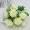Flores Artificiais Cravo de 7 Galhos Flores Secas Buquê Falso Flores de Plástico Flores de Seda Decoração de Casa Atacado em Estoque Arranjos Florais