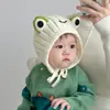 Otoño e Invierno Lindo Animalito de Peluche Gorro Grueso Cálido Gorro a Prueba de Viento Gorro de Punto para Bebé Protección para las Orejas Gorro para Bebé